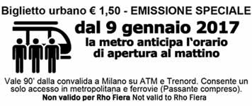 Biglietto urbano metro Milano Biglietto urbano metro Milano