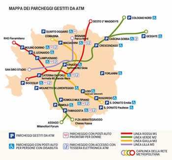 Parcheggi Metro Milano