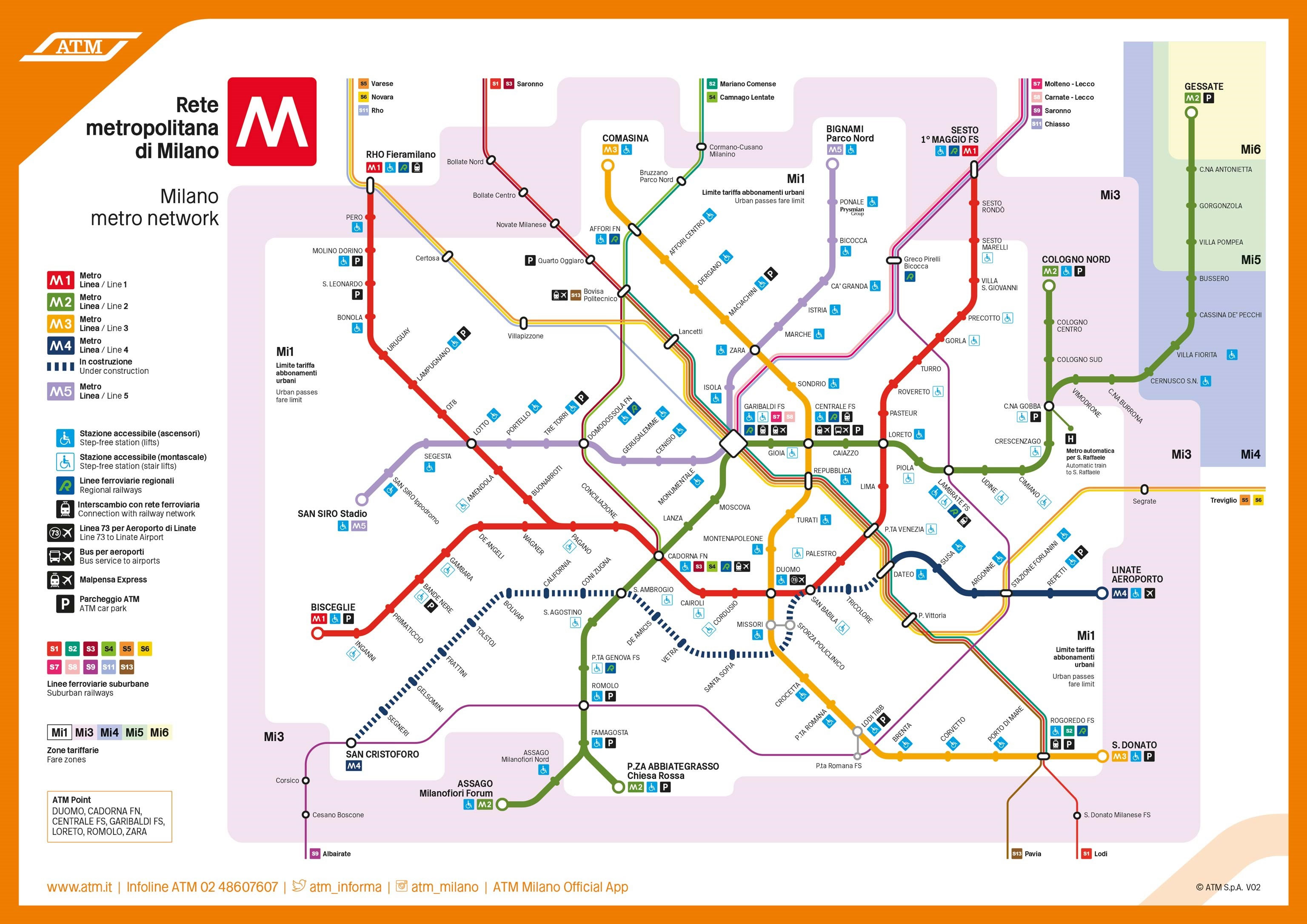 Mappa Metropolitana Milano