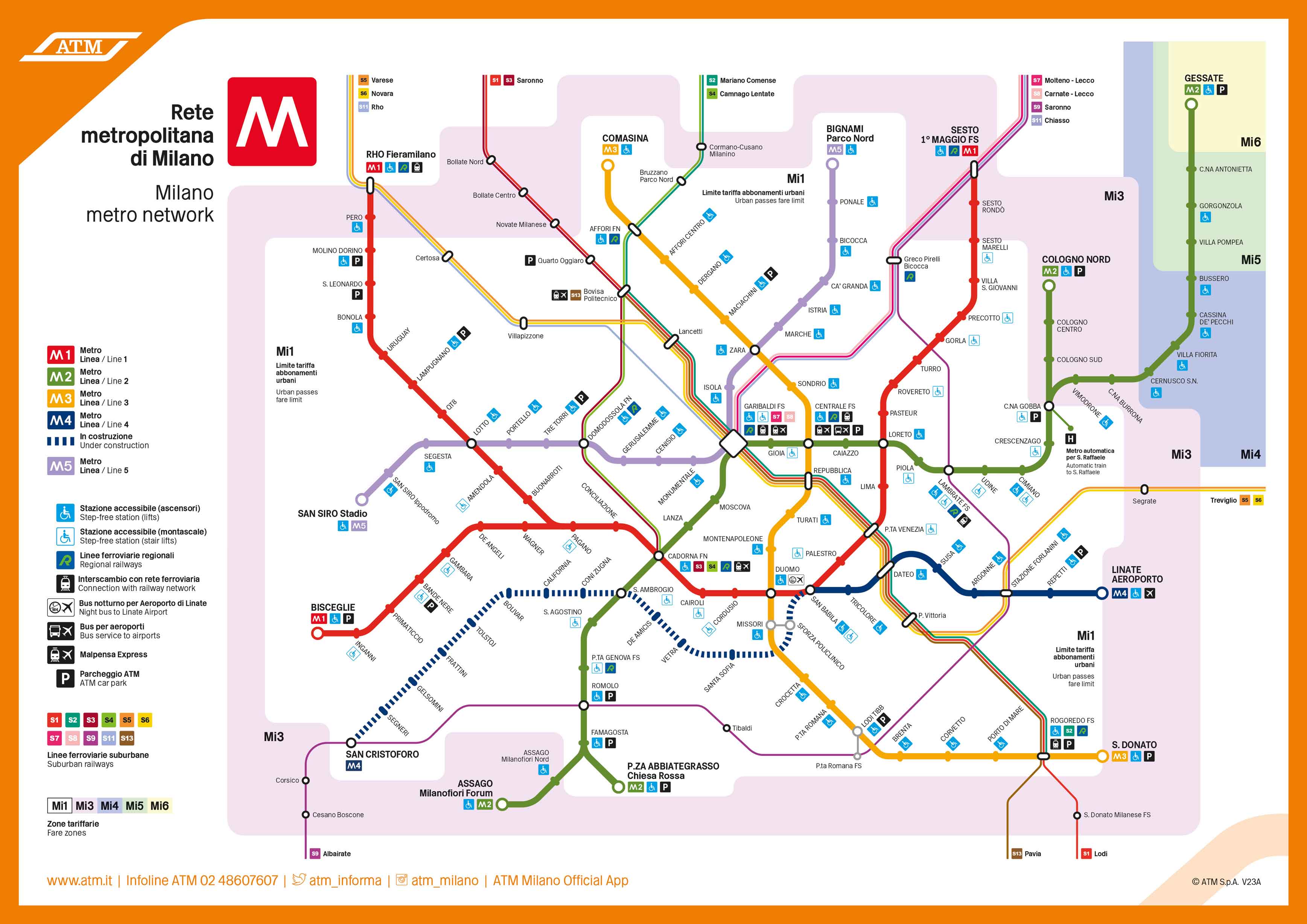 Mappa Metropolitana Milano