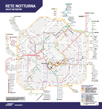 Mappa parcheggi metro Milano Rete linea notturna